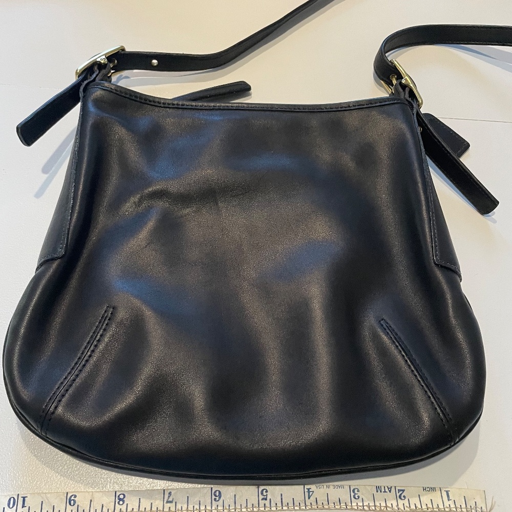 Black Coach Saddle Bag Purse